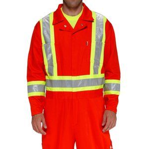 Stalworth Orange Men's Hi-Vis Coveralls